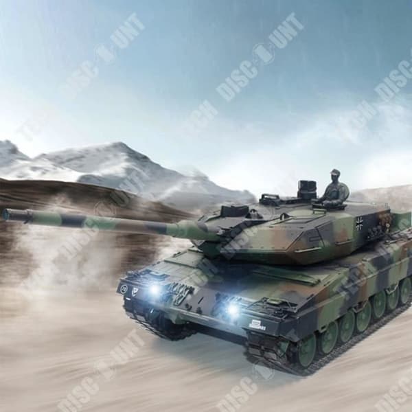 TD® 2.4G 1:16 German Leopard 2A6 fjärrkontroll tank modell infraröd strid kan röka stor simulering variabel hastighet