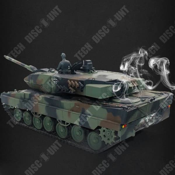 TD® 2.4G 1:16 German Leopard 2A6 fjärrkontroll tank modell infraröd strid kan röka stor simulering variabel hastighet
