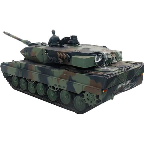 TD® 2.4G 1:16 German Leopard 2A6 fjärrkontroll tank modell infraröd strid kan röka stor simulering variabel hastighet