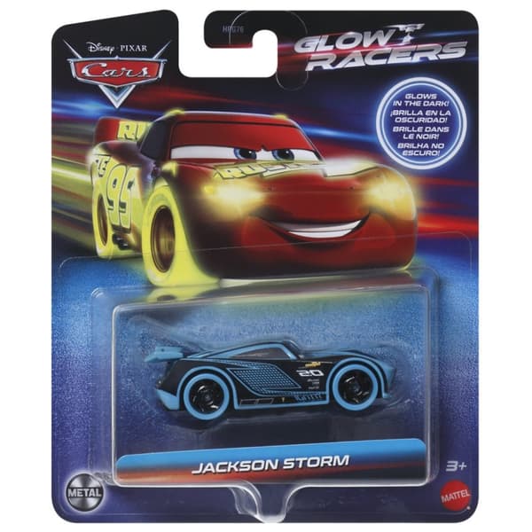 Leksaker Disney Cars Bilar metall Glow Racers Självlysande Jackson Storm