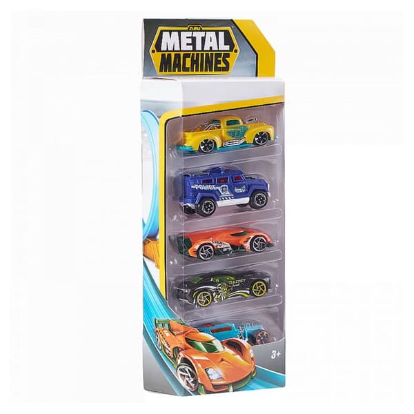 Paket med 5 ZURU METAL MACHINES metallbilar - för barn - flerfärgade - från 3 år
