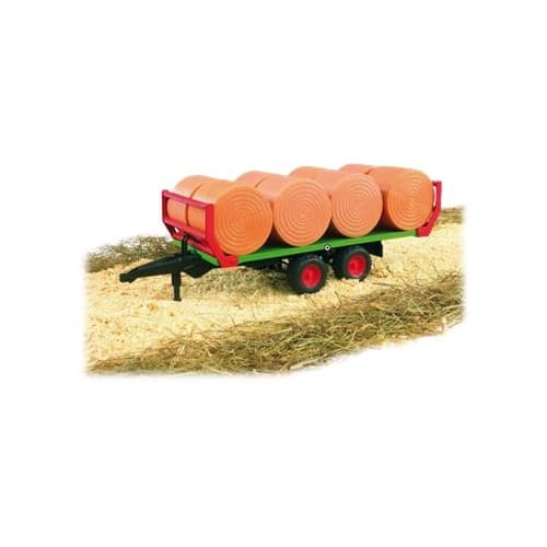 BRUDER Professional series - Bale transport trailer Grön, Orange, Röd