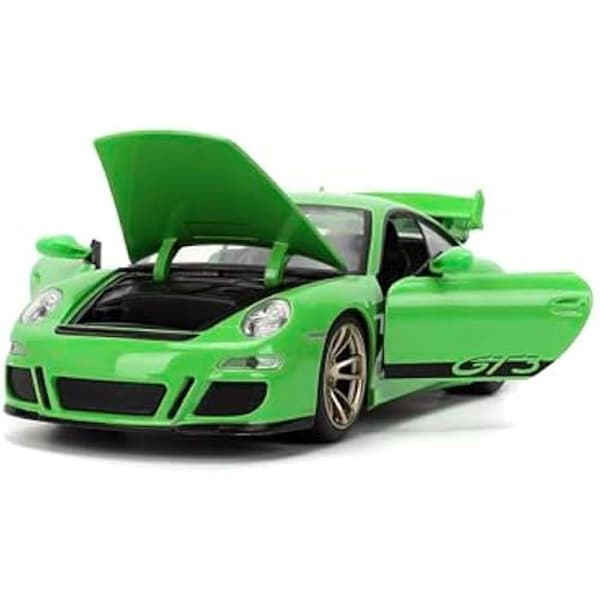 Miniatyrbil - JADA - Porsche 911 GT3 2007 - Fast &amp; Furious 10 - Grön - Från 8 år