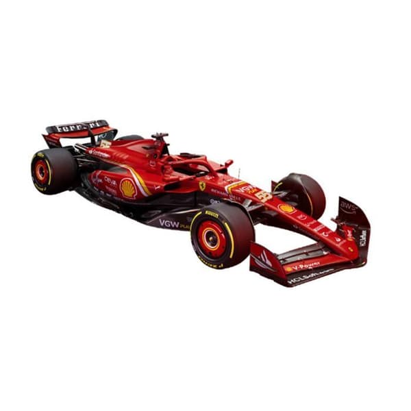 Miniatyrbil 1/43 - Bburago - Scuderia Ferrari F1 Team SF24 - Röd - Carlos Sainz - 3 år och uppåt