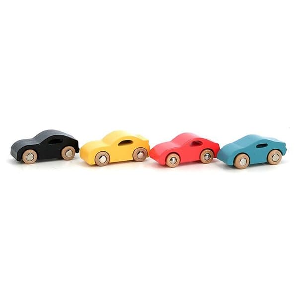 Vilac - Set med 4 träbilar Super cars