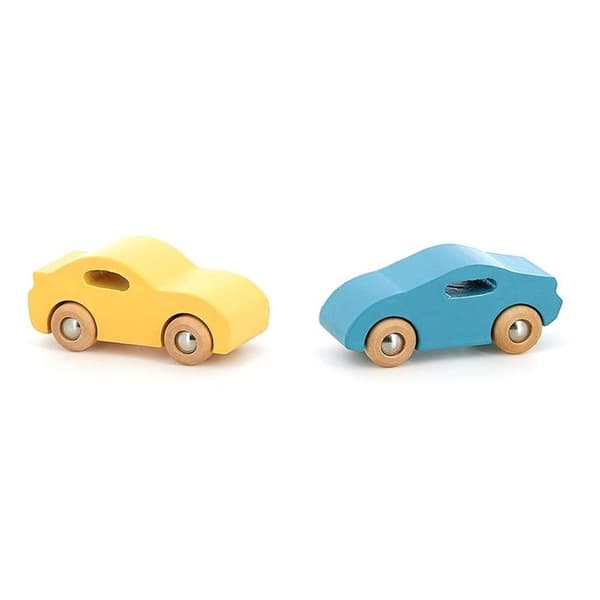 Vilac - Set med 4 träbilar Super cars