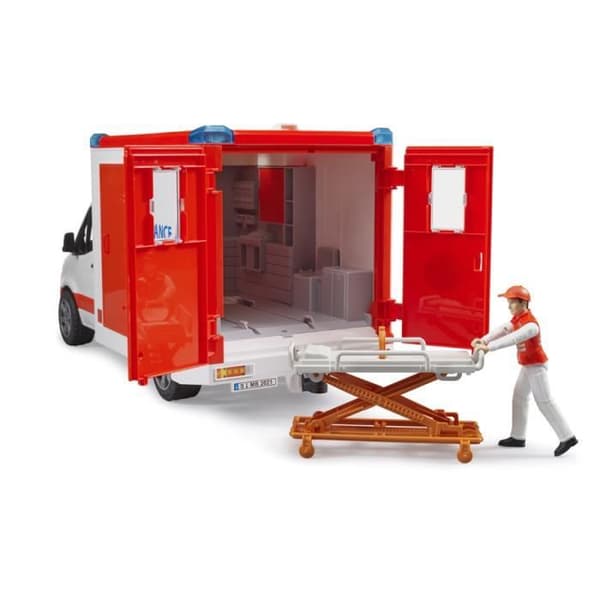 MB Sprinter ambulans med förare och ljud- och ljusmodul - Bruder - 02676