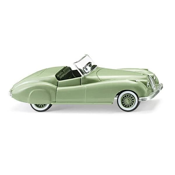 Miniatyrleksak - Wiking - Jaguar XK 120 - Ljusgrön - Silver - Svart - Röd - Vit
