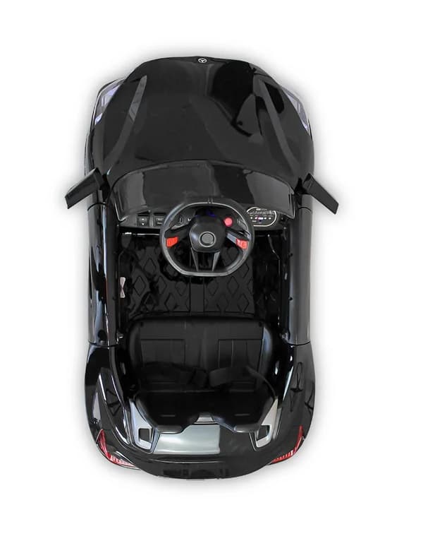 Bil Cabriolet GT-SPORT med batteri + fjärrkontroll, för barn, svartlackerad