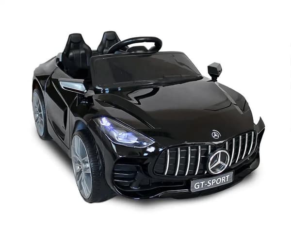 Bil Cabriolet GT-SPORT med batteri + fjärrkontroll, för barn, svartlackerad