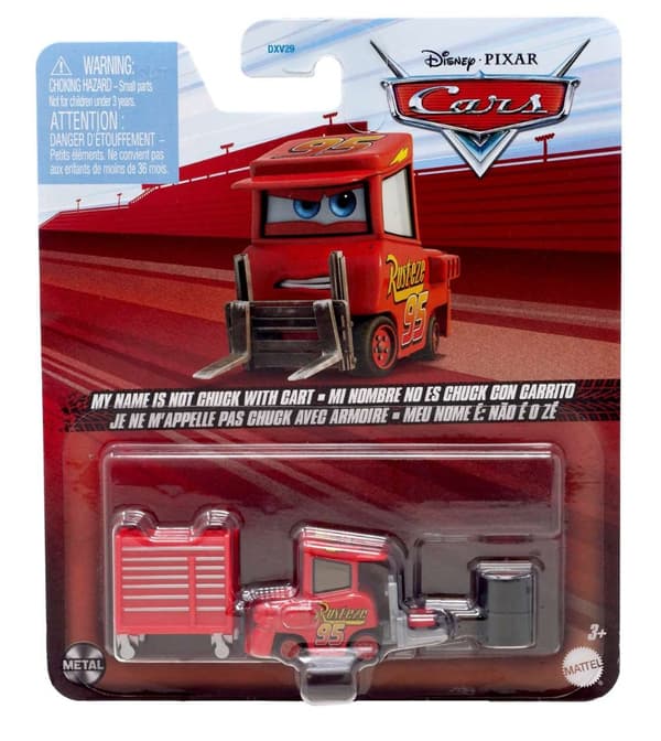 Disney Cars 1:55 My Name Is Not Chuck With Cart