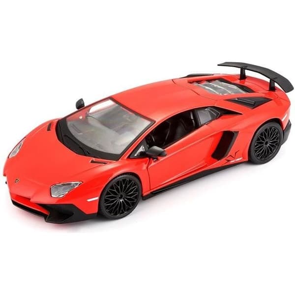 Lamborghini Aventador LP 750-4 SV Metal Car - BBURAGO - Röd och Svart - För pojkar från 3 år och uppåt