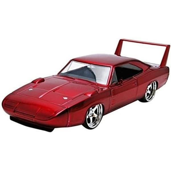 Miniatyrfordon - JADA TOYS - Dodge Charger Daytona Fast And Furious 7 - Skala 1/24 - Röd