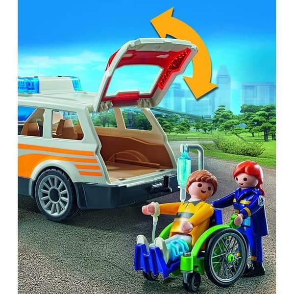 Fordon - PLAYMOBIL - 71037 - Akutläkarbil - 44 stycken - Från 4 år