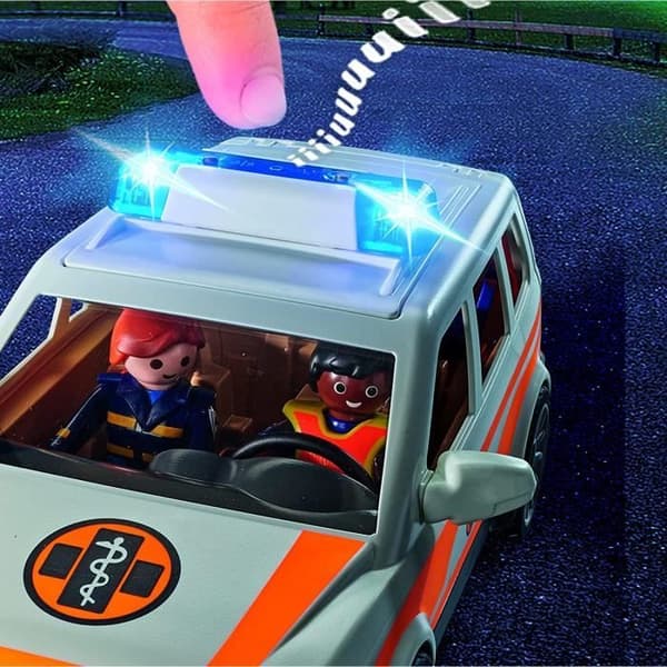 Fordon - PLAYMOBIL - 71037 - Akutläkarbil - 44 stycken - Från 4 år