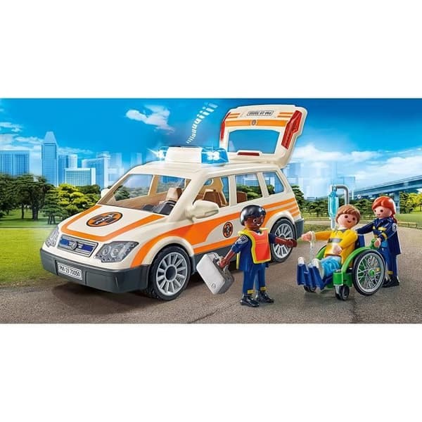 Fordon - PLAYMOBIL - 71037 - Akutläkarbil - 44 stycken - Från 4 år