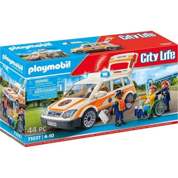 Fordon - PLAYMOBIL - 71037 - Akutläkarbil - 44 stycken - Från 4 år