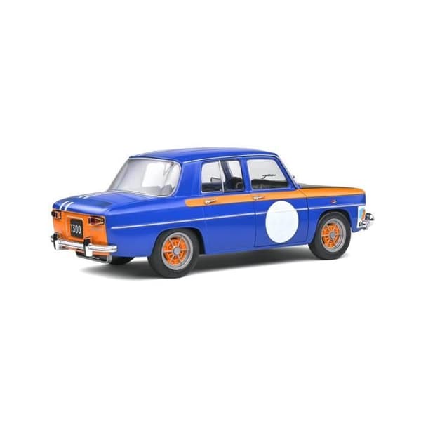 Miniatyrbil - SOLIDO - RENAULT 8 R8 1300 COUPE GORDINI 1967 - Blå - Orange - Skala 1:18