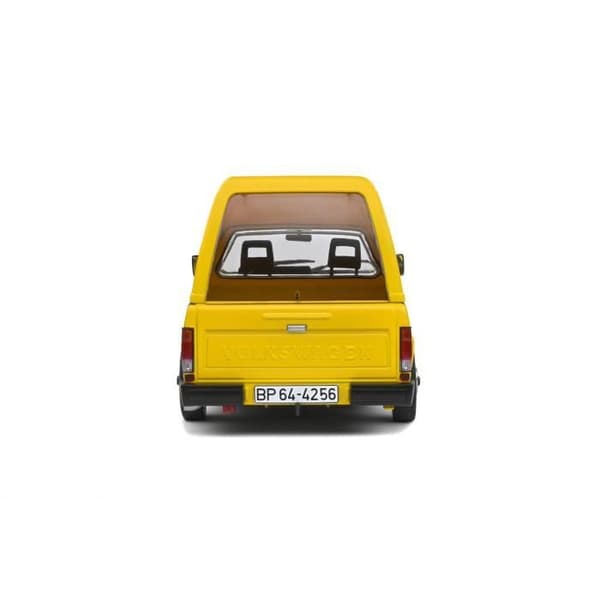 Miniatyrleksak - SOLIDO - VW Volkswagen Caddy MKI 1982 Deutsche Post Gul - Skala 1:18