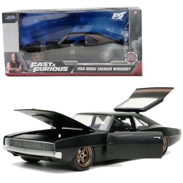 Jada - Fast &amp; Furious - 1968 Dodge Charger Widebody Die Cast - Fordon i skala 1:24