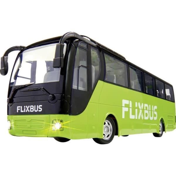Carson Modellsport 907342 FlixBus elektrisk RC-buss med batteri, laddare och batterier för sändare