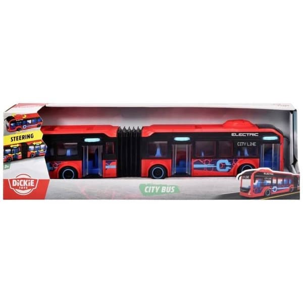 Dickie Toys Volvo ledbussleksak 40 cm Röd för barn