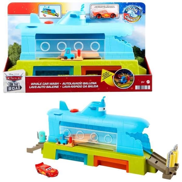 Disney+ Cars On the Road-lekset - Undervattensbiltvätt - MATTEL - Färgväxlare - från 3 år och uppåt