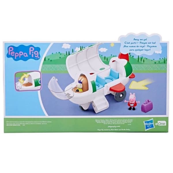 Peppa Pig’s plane – Peppa’s Adventures – med 1 Miss Rabbit statyett