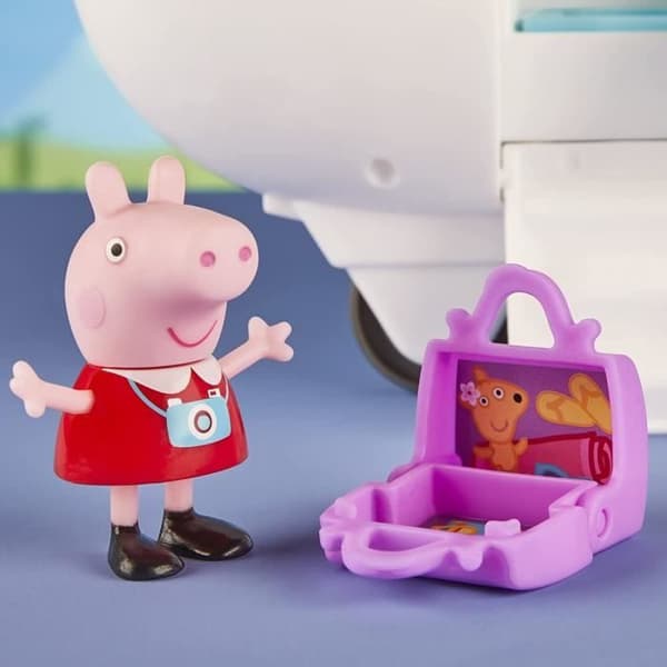 Peppa Pig’s plane – Peppa’s Adventures – med 1 Miss Rabbit statyett