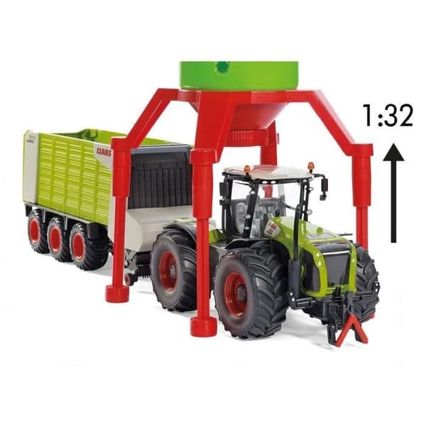 Sikuworld Silo - SIKU - Modell för miniatyrgård - Kapacitet 1,2L - Justerbara fötter