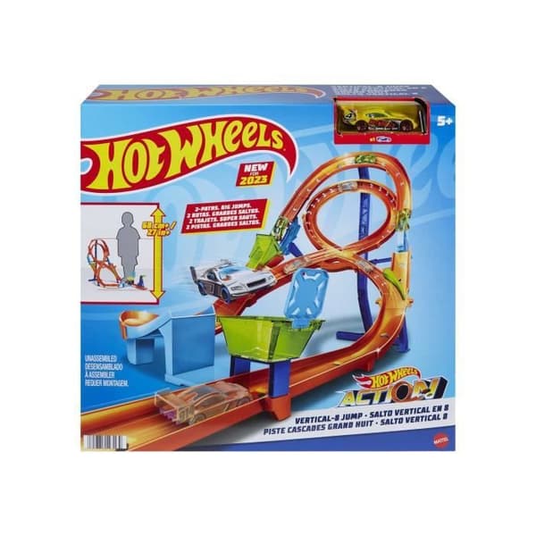 Hot Wheels®-Grand Huit Stunt-Set 2 spår, 1 Hot Wheels HMB15 bil