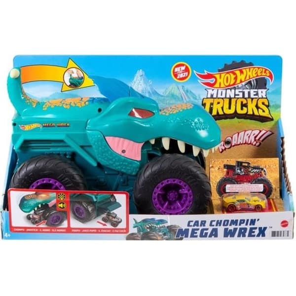 HOT WHEELS - Monster Truck - Chompin Mega Wrex Extreme Car