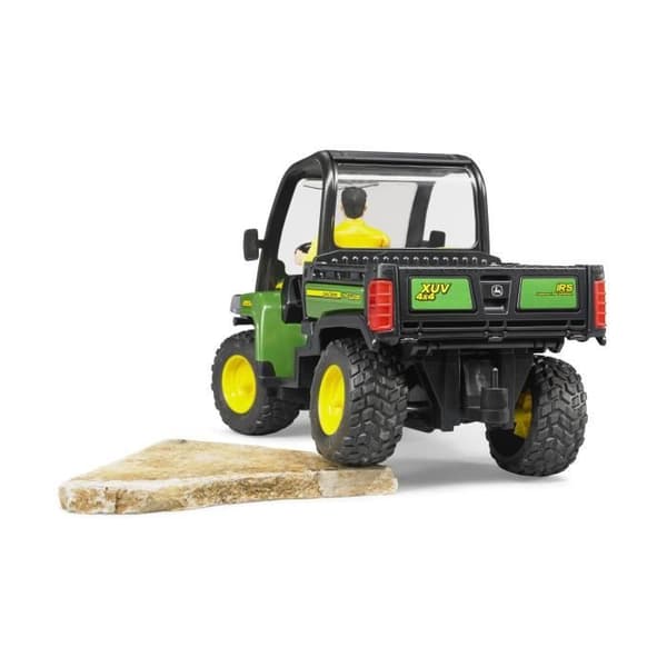 John Deere Gator XUV855D terrängfordon med statyett - BRUDER