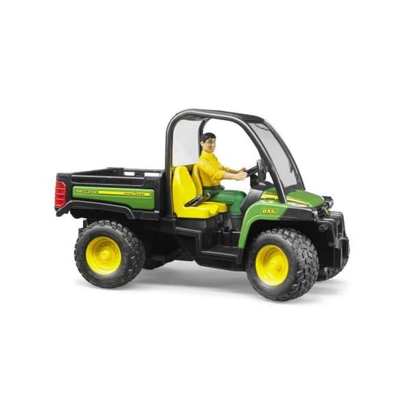 John Deere Gator XUV855D terrängfordon med statyett - BRUDER
