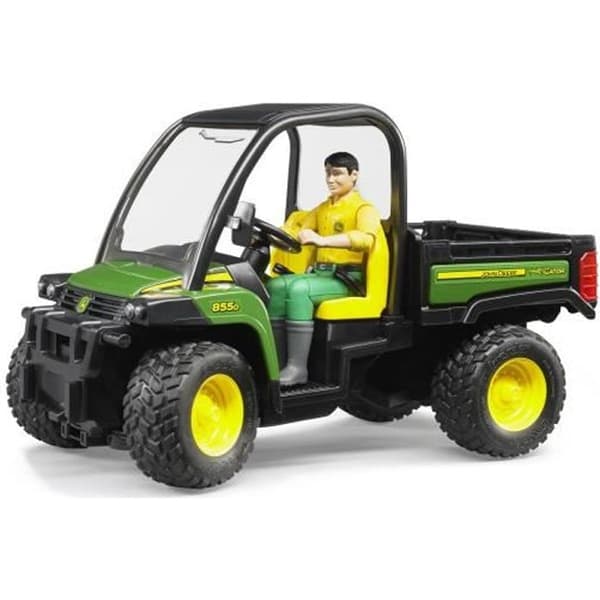 John Deere Gator XUV855D terrängfordon med statyett - BRUDER