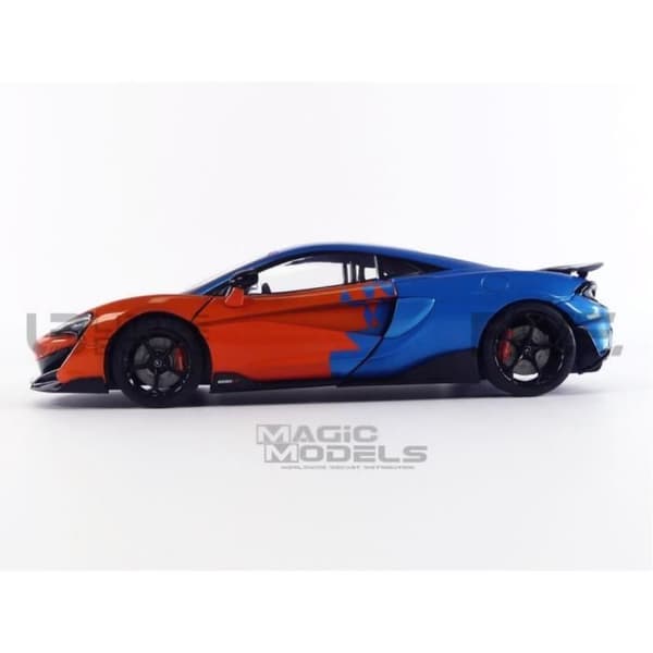 Samlarbil i miniatyr - SOLIDO - MCLAREN 600LT F1 Team Tribute - Blå / Orange - 18/1 - 2019