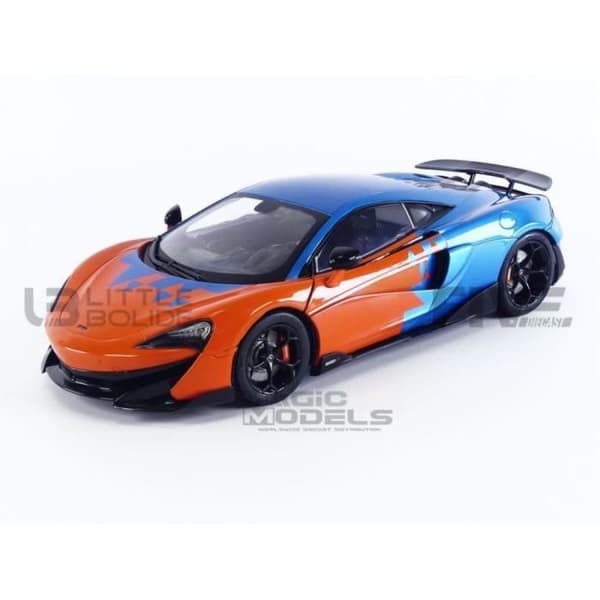 Samlarbil i miniatyr - SOLIDO - MCLAREN 600LT F1 Team Tribute - Blå / Orange - 18/1 - 2019