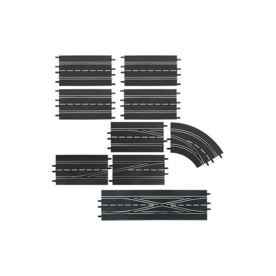 Kretsspår - Carrera - Set Digital Extension - Skala 1/24 1/32 - 4 raka standardlinjer - Blandat