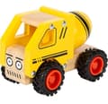 Miniatyrbild 2 av 6: Träfordon - Small foot company - Betongblandare - Gul - 100% FSC - För barn från 12 månader