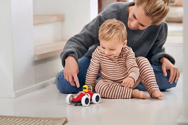 Red Push & Go racerbil - BRIO - 30226 - Retro-friktionssystem - Leksak för tidig ålder