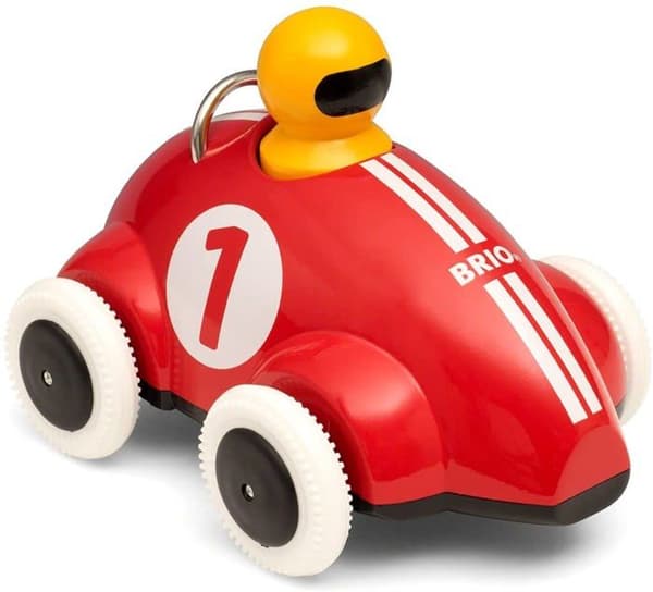 Red Push & Go racerbil - BRIO - 30226 - Retro-friktionssystem - Leksak för tidig ålder