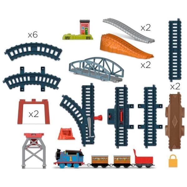 3 i 1 box set - MATTEL - Thomas och hans vänner - TrackMaster - Thomas lokomotiv med Annie och Clarabel trailers