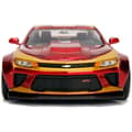 Miniatyrbild 4 av 4: Miniatyr die-cast - JADA - Chevy Camaro SS 2016 - Röd - Figur Iron Man - 1:24