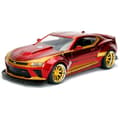 Miniatyrbild 1 av 4: Miniatyr die-cast - JADA - Chevy Camaro SS 2016 - Röd - Figur Iron Man - 1:24