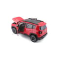 Miniatyrbild 3 av 5: Red Jeep Renegade metallfordon i 1/24:e skala från märket MAISTO för barn från 3 år och uppåt