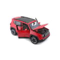 Miniatyrbild 2 av 5: Red Jeep Renegade metallfordon i 1/24:e skala från märket MAISTO för barn från 3 år och uppåt