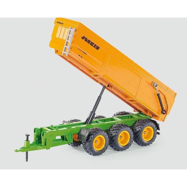 Joskin 3 Axle Monocoque Tipper - SIKU - Metallleksak i skala 1/32 för pojkar från 3 år och uppåt