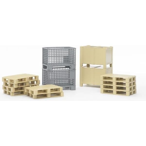 BRUDER logistikset - 15 cm - för Manitou BRUDER 02129 och Sprinter DHL 2534 - Pojke - Beige