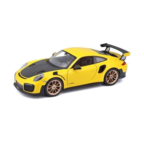 Miniatyrbil - MAISTO - PORSCHE 911 GT2 RS - Gul - För barn från 3 år och uppåt