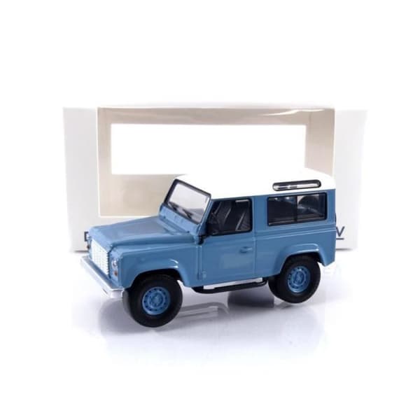 Samlarbil i miniatyr - NOREV 1/43 - LAND ROVER Defender - 1995 - Blå / Vit